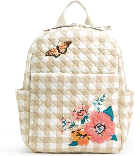 Vista 15 de Vera Bradley - Mochila pequeña de algodón para mujer Negro