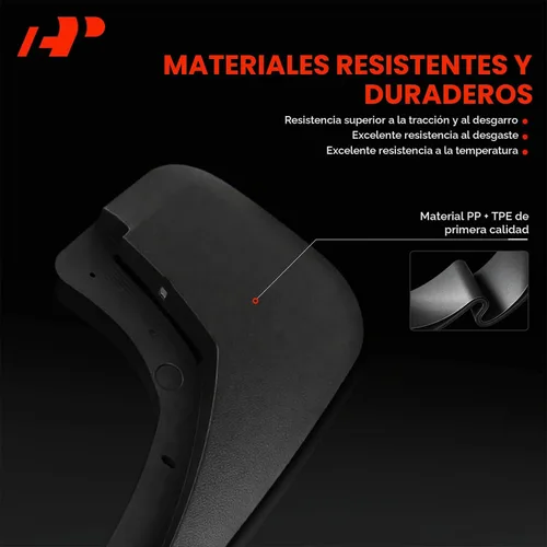 Vista 5 de A-Premium Juego de 4 unidades de guardabarros con accesorios compatibles con Chevrolet Silverado 1500, Silverado 2500 HD 3500 HD 2007-2014