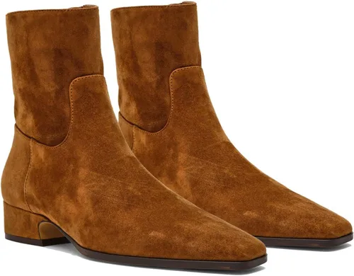 Vista 12 de Women's Ankle Boots Square Toe Low Chunky Block Heel Booties Comfortable Short Boots Side Zipper Booties Shoes