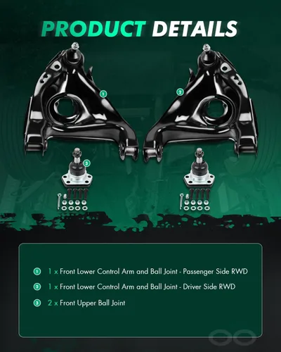 Vista 3 de SCITOO 4 unids RWD Kit de suspensión delantera brazo de control inferior superior rótula ajuste 1982-2003 para Chevrolet S10 1995-2005 para Blazer