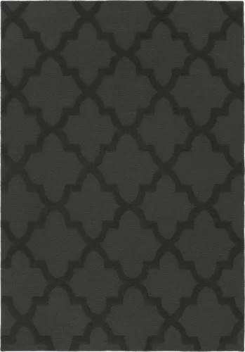 Vista 55 de Alfombra de Área Garland Rug Quatro Negra de 3' x 5' con Diseño de Enrejado Cut-Loop - Suave, Cómoda, Elegante y Económica en un Hermoso Color Negro