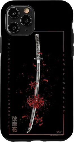 Vista 29 de Higanbana o Spider Lily con anime Samurai Sword - Carcasa estética para iPhone 17