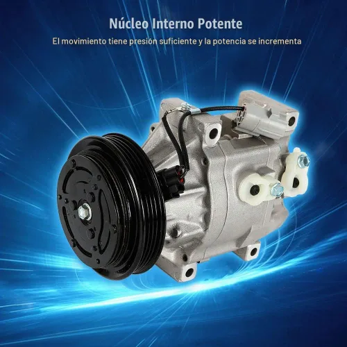 Vista 5 de Compresor y embrague de CA CO 11063AC apto para Toyota Echo 1.5L 2000 2001 2002 2003 2004 2005 60-00829NA
