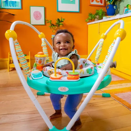 Vista 11 de Bright Starts Cooking Up Fun - Saltador de actividades para bebés con música y luces, juguetes de juego de rol de cocina, unisex, 6 meses+, hasta 25