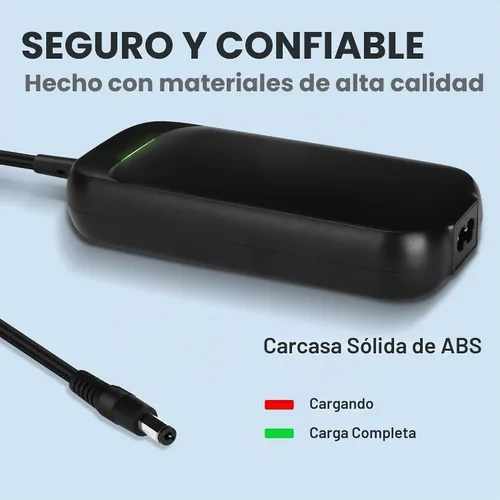Vista 4 de Adaptador de corriente de 54.6V 2A Cargador de batería de alimentación rápida con enchufe de 5.5 * 2.1mm de 1 clavija y enchufe XLR de 3 clavijas