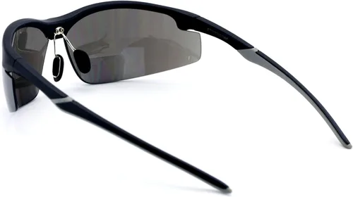 Vista 4 de Gafas de seguridad bifocales de alto rendimiento con espejo ligero y tinte - Gafas de sol lector de sol - Gafas de sol ANSI Z87.1 (Negro, 0.0)