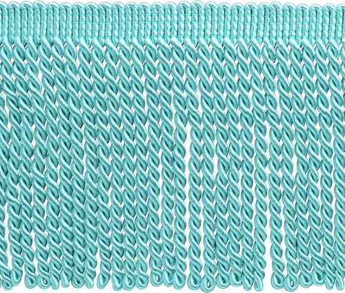 Vista 13 de Colección Basic Solid de 6 pulgadas (5.9 in) con flecos de lingote satinado tradicional (estilo # BFS6) gris plateado #049 (gris plateado) paquete
