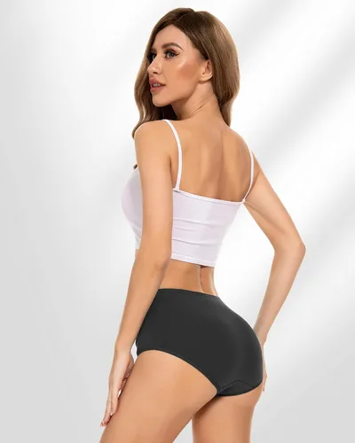 Vista 3 de RUIXUE Womens Period Underwear Heavy Flow Menstrual Period Panties Leak-Proof Hipster Panty for Female Teens Girls 3 Pack
