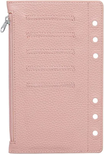 Vista 4 de Moterm Flyleaf con cremallera para organizador personal, con ranuras para tarjetas (péble-negro)