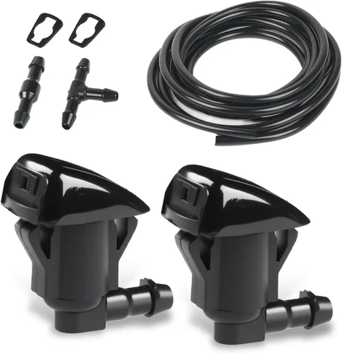 Vista 9 de OTUAYAUTO Kit de boquillas de lavador de parabrisas delantero para Ford F150 2004-2013 - Reemplaza OEM # 3W7Z-17603-AA, 3W7Z17603AA, boquilla