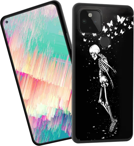 Vista 81 de Funda delgada para Google Pixel 4 XL, funda delgada de silicona de TPU suave a prueba de golpes para Google Pixel 4 XL, cruz negra