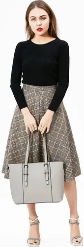 Vista 2 de Bolsas estilo cartera y bolsos estilo tote y de hombro para mujer con asa superior.