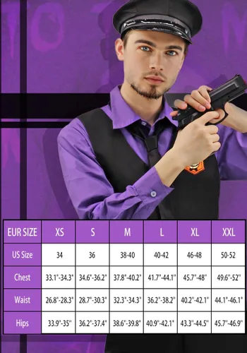 Vista 7 de C-ZOFEK Disfraz de cosplay morado para hombre, disfraz de Halloween con sombrero y gafas