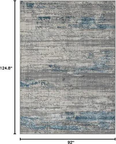 Vista 2 de LUXE WEAVERS Florance Collection 86010 - Alfombra moderna azul de 8 x 10