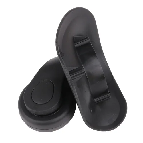 Vista 2 de 2 pares de ruedas de repuesto para equipaje giratorio 360 ruedas de maleta doble rodillo negro (W041)