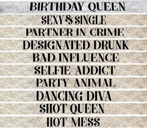 Vista 2 de Regalos de cumpleaños, juego de banda para niña de cumpleaños para mujer, banda divertida de cumpleaños, suministros de fiesta de cumpleaños