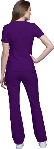 Vista 2 de Cherokee Camiseta quirúrgica de punto iflex con cuello en V para mujer