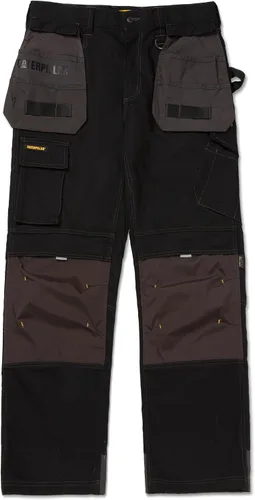Vista 4 de CAT H2O Defender - Pantalones de trabajo resistentes al agua para hombre con rodillas reforzadas, bolsillo tipo cargo con fuelle y bolsas