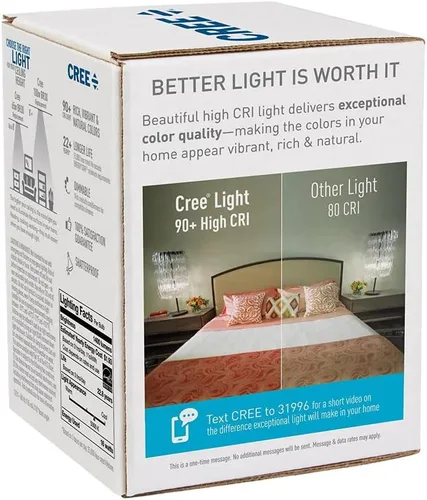 Vista 6 de Bombilla LED Cree TBR30-06550FLFH25-12DE26-1-E1 BR30 equivalente a 65 W, luz diurna