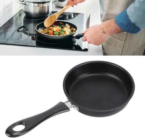 Vista 2 de Sartén para freír, alta capacidad, evita que se pegue la sartén profesional resistente a las manchas para restaurante (4.7 in)
