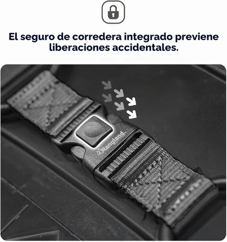 Vista 6 de Encased Bloqueo para botes de basura para animales/mapaches, cuerda elástica de nailon resistente y grande para exteriores