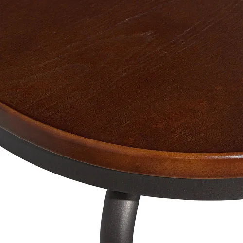 Vista 8 de Elm Lane Langdon - Taburete giratorio de metal de bronce con purpurina, color marrón, 29 pulgadas, madera de eucalipto industrial de abedul