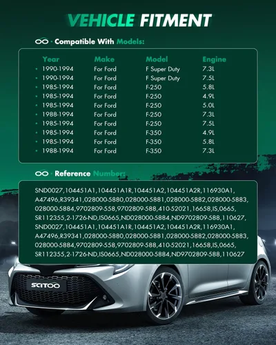 Vista 9 de SCITOO Arrancadores Compatibles para Cargadores-Retroexcavadoras CASE 480C/480D/480LL para Construction King 1979-1988