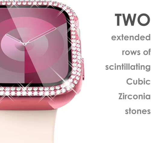 Vista 34 de Surace Bling - Carcasa con protector de pantalla para Apple Watch Series 3, 2, 1 de 1.496 pulgadas