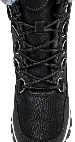 Vista 6 de HOBIBEAR - Botas de nieve de invierno para mujer Aw5778/Negro