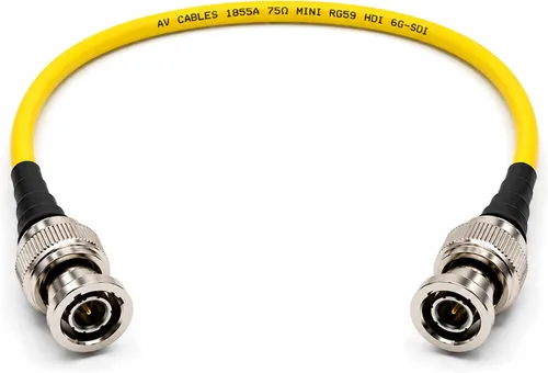 Vista 21 de AV-Cables Cable BNC 3G/6G HD SDI Mini RG59 - Belden 1855a (1.5 pies, negro)