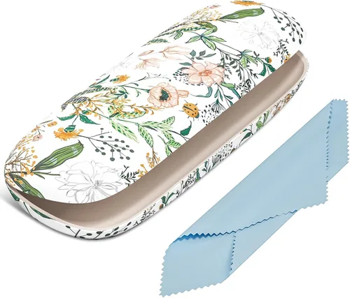 Vista 30 de Funda para gafas, funda protectora de carcasa rígida para gafas, unisex para mujeres y hombres Paquete de 3-Negro
