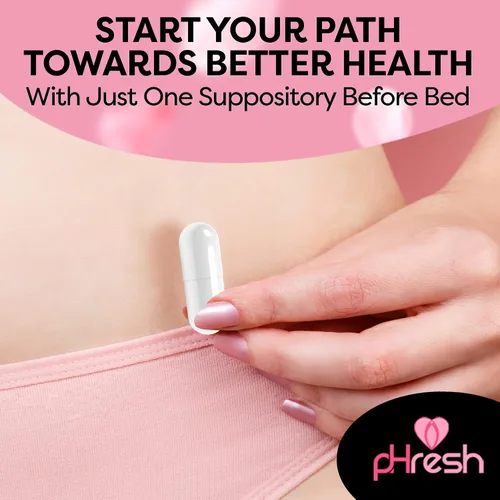 Vista 3 de pHresh Supositorios de ácido bórico para mujeres, supositorios para el uso de olores, el cuidado femenino natural apoya la salud vaginal y promueve