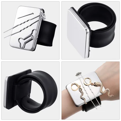 Vista 2 de 2 piezas de alfiler magnético y soporte para pulsera para acolchado