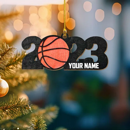 Vista 12 de Adornos de baloncesto personalizados, adorno de Navidad de baloncesto, adorno de automóvil, adorno de jugador de baloncesto personalizado, adornos