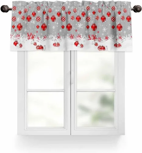 Vista 23 de Juego de Cortinas de Cocina del Día de San Patricio Trébol de la Suerte Shamrock Juego de Cenefa de Ventana, Cortinas con Bolsillo para Barra