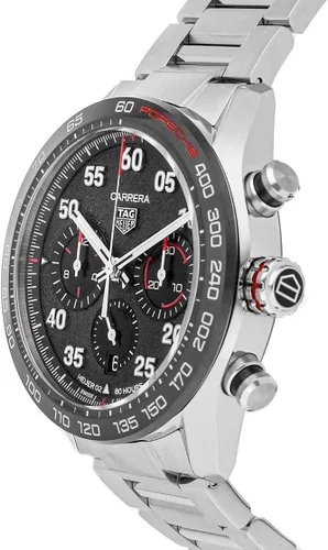 Vista 3 de Tag Heuer Carrera Porsche Edición Especial Cronógrafo Automático Gris Dial Reloj CBN2A1F.BA0643, Gris, Cronógrafo