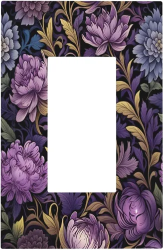 Vista 195 de Decorative Outlet Covers Blue Background White Cat Daisy Floral 2-Gang 1-Gang Wall Plate Single Toggle/Rocker Farmhouse Style Light Switch Covers