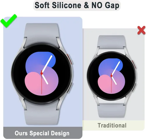 Vista 3 de Para Samsung Galaxy Watch 6 5 4 Band 1.575 in 1.732 in/Galaxy Watch 5 Pro Band 1.772 in/Galaxy Watch 6 Classic Band 1.693 in 1.850 in/Galaxy Watch 4