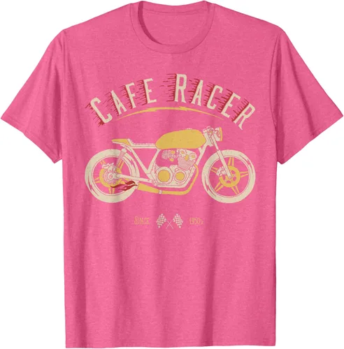 Vista 35 de Camiseta Cafe Racer - Old School - Camiseta de motocicleta vintage Negro