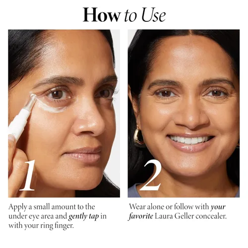 Vista 3 de LAURA GELLER NEW YORK Spackle Primer Iluminador, Hidratante y Aclarante para Debajo de los Ojos - Reduce la Apariencia de Líneas Finas - Dura Todo