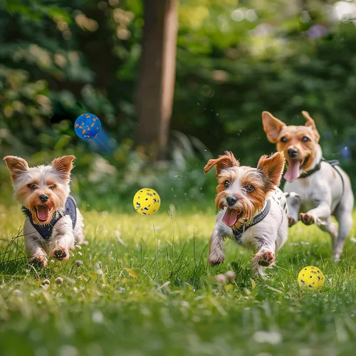 Vista 15 de Pelota de juguete indestructible para perros, pelotas de tenis duraderas para masticadores agresivos, pelotas flotantes y de alto rebote