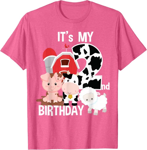 Vista 28 de Camiseta para fiesta de 2 años con texto en inglés "It's My 2nd Birthday", Negro