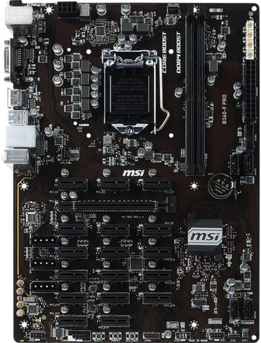 Vista 3 de MSI Serie Pro Intel Coffee Lake B360 LGA 1151 BTC ETH LTC Placa Base de Minería de Criptomonedas ATX (B360-F PRO)