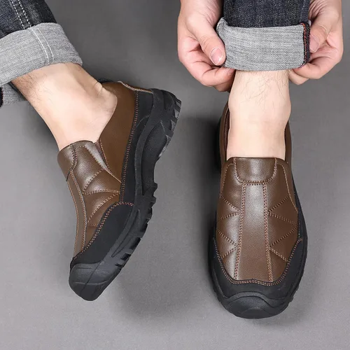 Vista 7 de Coramtty Mocasines para hombre, suaves, ligeros, cómodos, informales, planos, para caminar al aire libre
