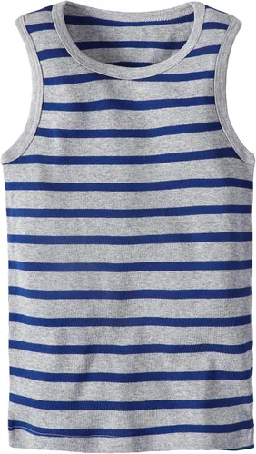 Vista 32 de Camisetas sin mangas de algodón suave para niños pequeños, paquete de 3