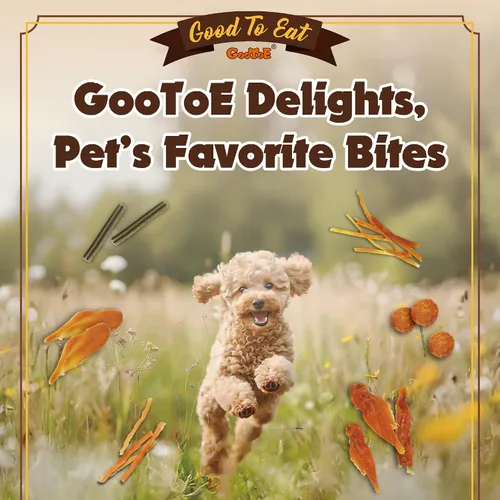 Vista 7 de Gootoe - Golosinas para perros, con alto contenido de proteínas, pechuga de pollo, 1 libra