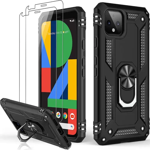 Vista 117 de LUMARKE para Google Pixel 3A XL - Funda con protector de pantalla, funda protectora grado militar probada contra caídas de 16 pies con soporte
