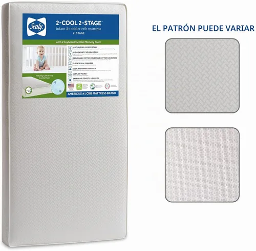 Vista 2 de Sealy Baby Colchón transpirable de 2 etapas para cuna GREENGUARD Gold