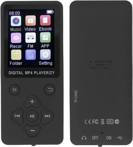 Vista 6 de Reproductor de MP3 de 64 GB, Bluetooth 5.0 reproductor de música portátil de calidad de sonido de alta fidelidad, reproductor de MP3 y MP4