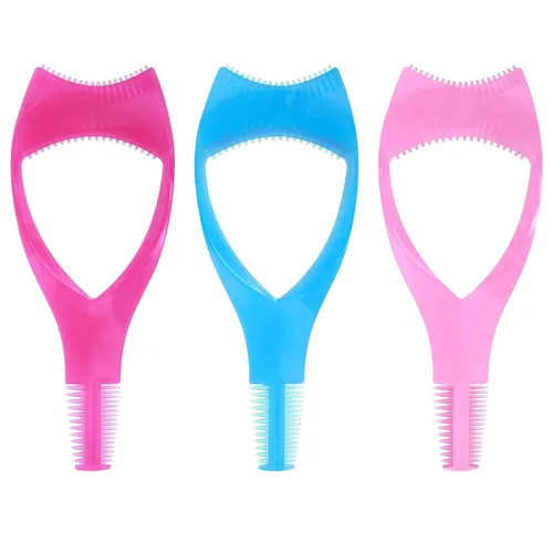 Vista 10 de WLLHYF Paquete de 3 protectores de rímel para maquillaje, pestañas 3 en 1, herramienta aplicadora de pestañas cosmética de belleza, separador